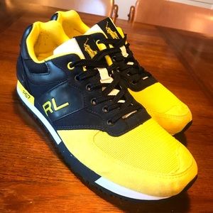 Ralph Lauren Summer Sport Sneakers YellowNavyBlue